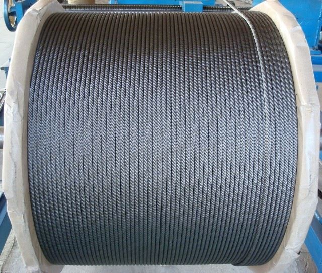 Steel Cable 6X36WS+IWRC Ungalvanized Marine Use